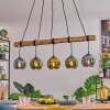 Koyoto hanging light, globe light, pendant light Ecru, black, 5-light sources