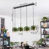 Lauden hanging light, pendant light green, clear, 4-light sources