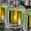 Lauden hanging light, pendant light green, clear, 4-light sources