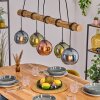Koyoto hanging light, globe light, pendant light Ecru, black, 5-light sources