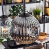 Ripoll hanging light, globe light, pendant light Amber, clear, Smoke-coloured, 6-light sources
