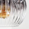 Ripoll hanging light, globe light, pendant light Amber, clear, Smoke-coloured, 6-light sources