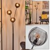 Koyoto globe light, floor lamp Smoke-coloured, 3-light sources