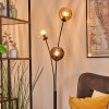 Koyoto globe light, floor lamp Amber, clear, Smoke-coloured, 3-light sources