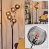 Koyoto globe light, floor lamp Smoke-coloured, 5-light sources