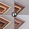 Meron ceiling light LED Wood like finish, black, 1-light source