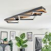 Cabanas ceiling light LED Wood like finish, black, 1-light source