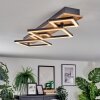 Cabanas ceiling light LED Wood like finish, black, 1-light source