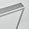 Salmi ceiling light, Panel LED grey, silver, 1-light source