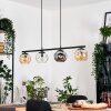 Ripoll hanging light, globe light, pendant light Amber, clear, Smoke-coloured, 4-light sources