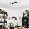 Ripoll hanging light, globe light, pendant light Amber, clear, Smoke-coloured, 4-light sources