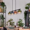 Koyoto hanging light, globe light, pendant light blue, green, clear, coppery, 4-light sources
