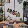 Ripoll hanging light, globe light, pendant light blue, green, coppery, 4-light sources