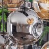 Ripoll hanging light, globe light, pendant light Amber, Smoke-coloured, 8-light sources