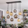 Ripoll hanging light, globe light, pendant light Amber, Smoke-coloured, 8-light sources