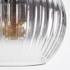 Koyoto hanging light, globe light, pendant light clear, Smoke-coloured, 8-light sources