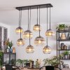 Koyoto hanging light, globe light, pendant light clear, Smoke-coloured, 8-light sources