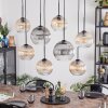 Koyoto hanging light, globe light, pendant light Amber, clear, Smoke-coloured, 8-light sources