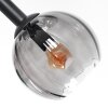 Koyoto ceiling light, globe light Smoke-coloured, 6-light sources