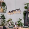 Ripoll hanging light, globe light, pendant light Amber, clear, Smoke-coloured, 4-light sources