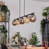 Gastor hanging light, globe light, pendant light Amber, Smoke-coloured, 5-light sources