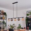Gastor hanging light, globe light, pendant light Amber, Smoke-coloured, 5-light sources