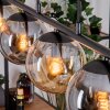 Gastor hanging light, globe light, pendant light Amber, Smoke-coloured, 5-light sources