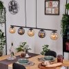 Gastor hanging light, globe light, pendant light Amber, Smoke-coloured, 5-light sources