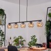 Ripoll hanging light, globe light, pendant light Amber, 5-light sources