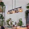 Ripoll hanging light, globe light, pendant light Amber, Smoke-coloured, 5-light sources