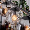 Ripoll hanging light, globe light, pendant light Amber, clear, Smoke-coloured, 5-light sources