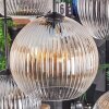 Koyoto hanging light, globe light, pendant light Amber, clear, Smoke-coloured, 8-light sources