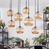 Koyoto hanging light, globe light, pendant light Amber, 8-light sources