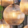 Koyoto hanging light, globe light, pendant light Amber, 8-light sources