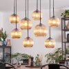 Koyoto hanging light, globe light, pendant light Amber, 8-light sources