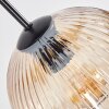 Koyoto hanging light, globe light, pendant light Amber, clear, 8-light sources