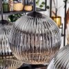 Koyoto hanging light, globe light, pendant light clear, Smoke-coloured, 6-light sources