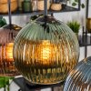 Koyoto hanging light, globe light, pendant light blue, green, coppery, 6-light sources