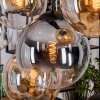 Gastor hanging light, globe light, pendant light Amber, clear, Smoke-coloured, 8-light sources