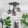 Koyoto ceiling light, globe light 37 cm Smoke-coloured, 5-light sources