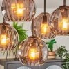 Koyoto ceiling light, globe light 37 cm Smoke-coloured, 5-light sources