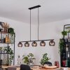 Koyoto hanging light, globe light, pendant light Smoke-coloured, 5-light sources