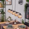 Koyoto hanging light, globe light, pendant light Amber, 5-light sources