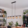 Koyoto hanging light, globe light, pendant light Amber, 5-light sources