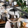 Gastor hanging light, globe light, pendant light Amber, clear, Smoke-coloured, 4-light sources