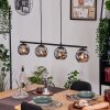 Ripoll hanging light, globe light, pendant light Smoke-coloured, 4-light sources