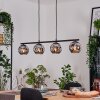 Ripoll hanging light, globe light, pendant light Smoke-coloured, 4-light sources