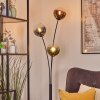 Gastor globe light, floor lamp blue, green, clear, coppery, 3-light sources