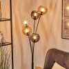 Koyoto globe light, floor lamp Amber, clear, Smoke-coloured, 5-light sources