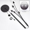 Koyoto globe light, floor lamp clear, Smoke-coloured, 5-light sources